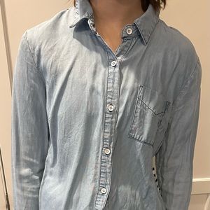Splendid Denim and Cotton Stripe Shirt